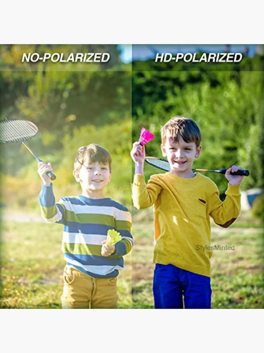 Kids Polarized Sunglasses TPEE Unbreakable Sport Baseball Cycling